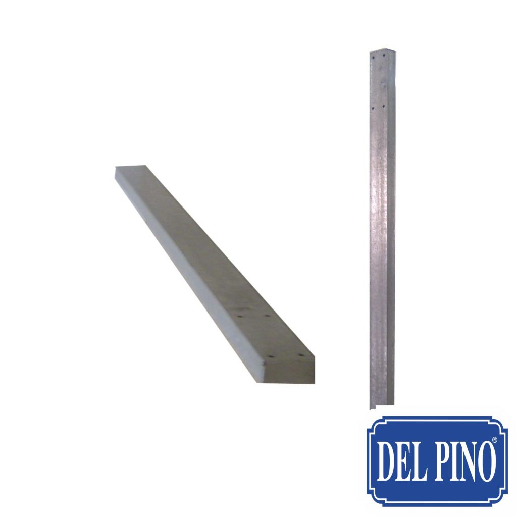 Poste 01 – Poste rectangular de Acero Galvanizado – DelPino