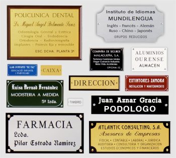 Placas en Aluminio