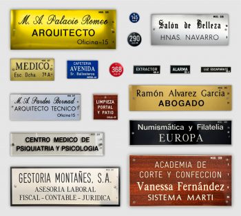 Placas de Muestrarios
